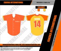 Baseball Jersey Orange Yellow